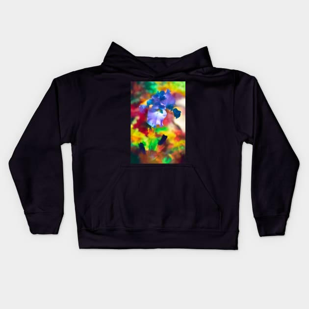 Iris 69 Kids Hoodie by secretgardener